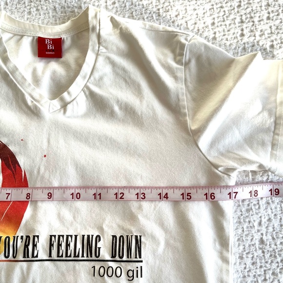Bibisama Final Fantasy “When You’re Feeling Down” T-Shirt Anime Streetwear Sz S - Picture 7 of 12